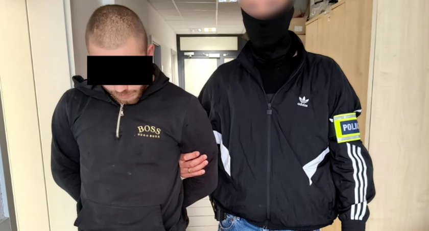Zatrzymany / fot. mat. policji