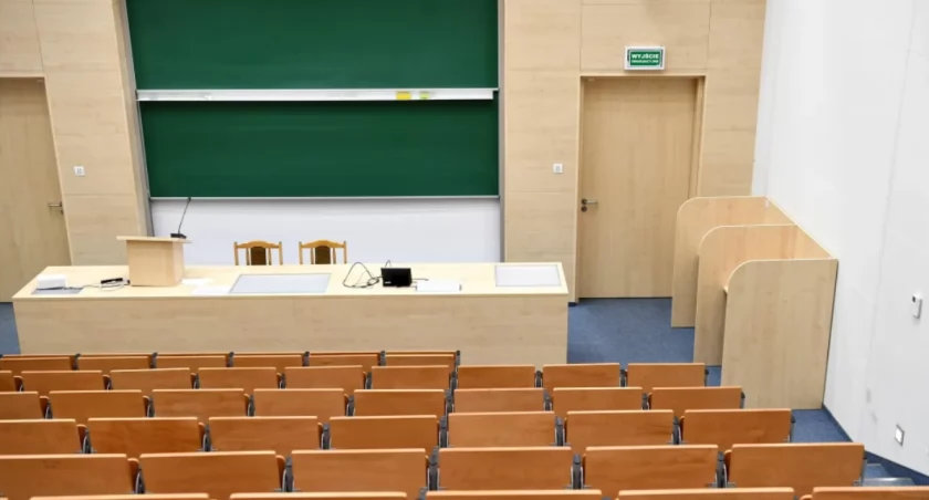  Sala wykładowa. Fot. PAP/Darek Delmanowicz 
