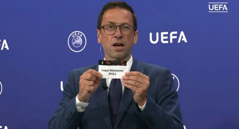  Legia Warszawa losowanie fot. UEFA 