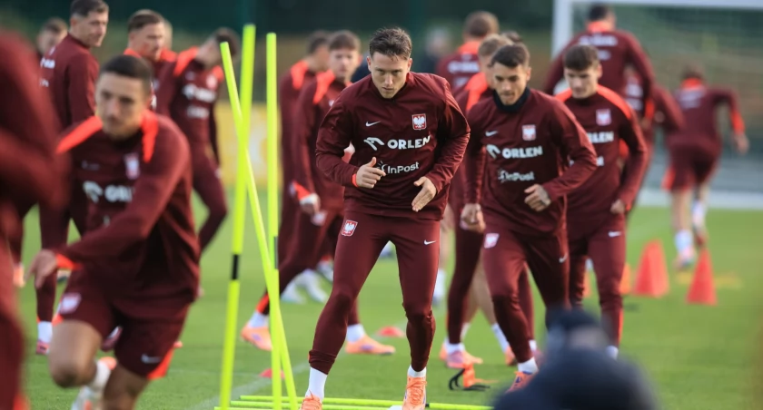PAP/Jarek Praszkiewicz   Piotr Zieliński podczas treningu drużyny w Katowicach