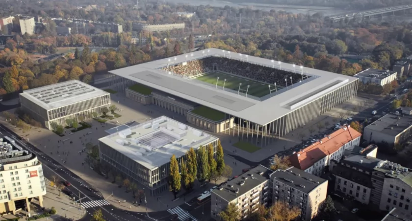 materiały prasowe - Tak ma wyglądać nowy stadion Polonii Warszawa.