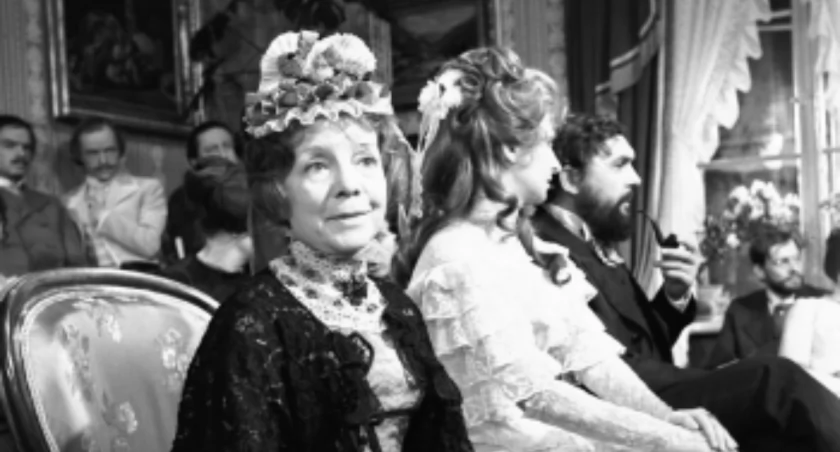 Realizacja filmu Noce i dnie. Od lewej: Barbara Ludwiżanka, Jadwiga Barańska, Jerzy Bińczycki. Fot. CAF/PAP/Rozmysłowicz