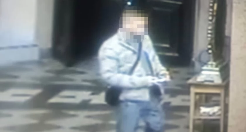 Sprawca kradzieży z włamaniem / fot. Mazowiecka Policja