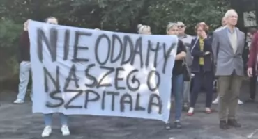 Boją się o pracę i przyszłość szpitala. Gorący protest w Gostyninie