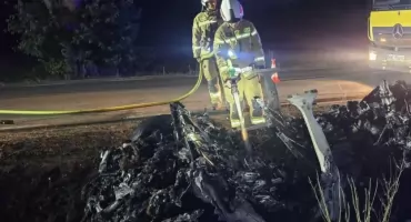 Elektryk spłonął doszczętnie!